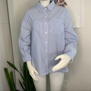 Eden & Olivia Button Down Stripe Shirt